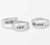 Anillos de inspiración pulidos de plata italiana S/3, plata de ley, talla 7